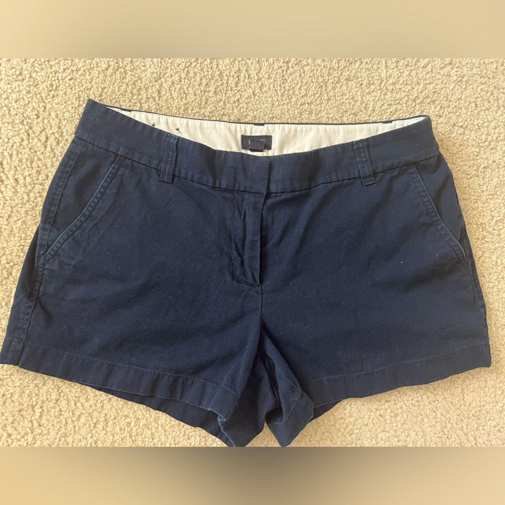 J. Crew Blue 3.5” Shorts Classic Cotton size 8